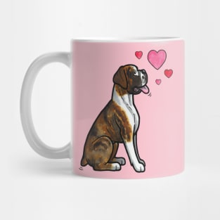Boxer dog love (brindle) Mug